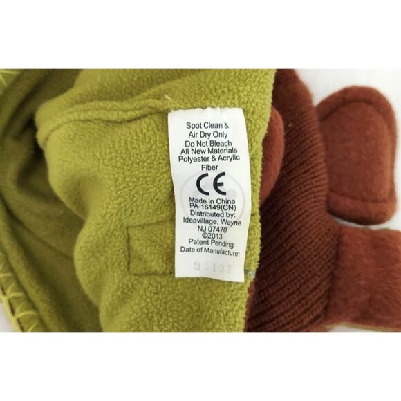 Flipeez By ABG Brown Monkey And Ninja Turtle Michelangelo Pop Up Toboggan Caps - Picture 5 of 9